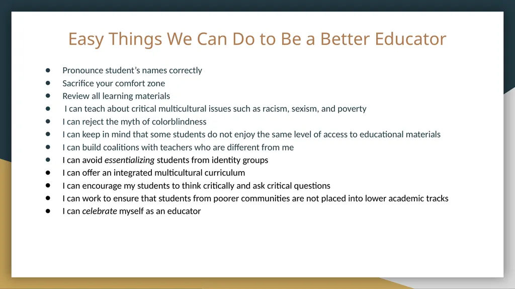 Multicultural Education By: Brittany Bryant & - slide 12 of 21