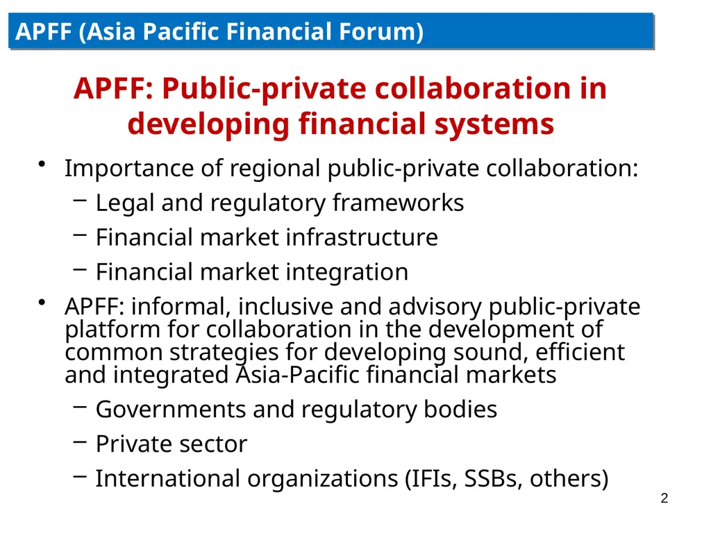 IAIS Annual Conference Panel Leveraging insurance - slide 2 of 8