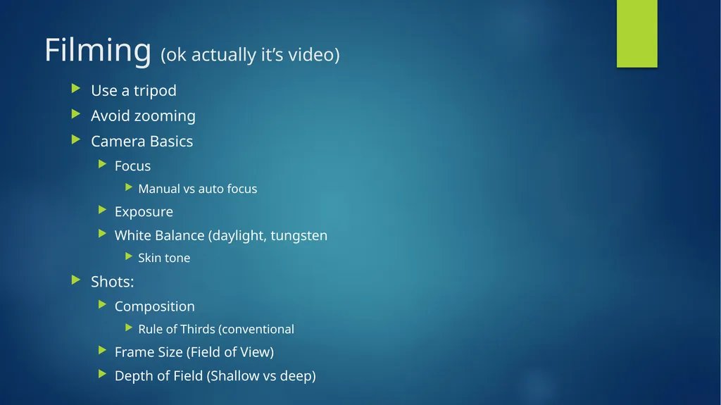 Creating Your Video Presentation from UW Video - slide 7 of 9