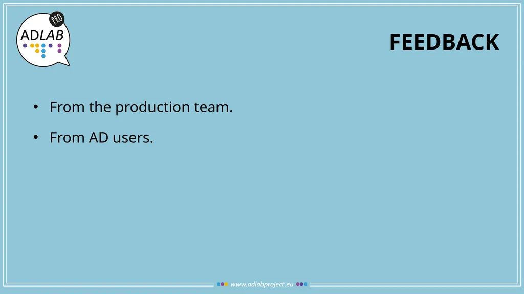 THE AUDIO DESCRIPTION PROCESS MODULE 1 UNIT 5 NINA - slide 10 of 21