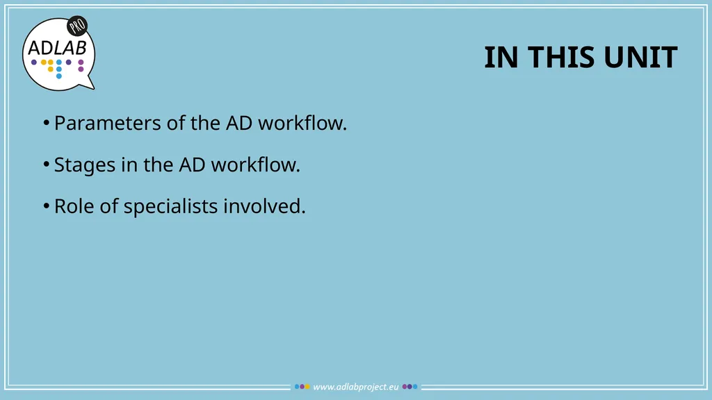 THE AUDIO DESCRIPTION PROCESS MODULE 1 UNIT 5 NINA - slide 2 of 21