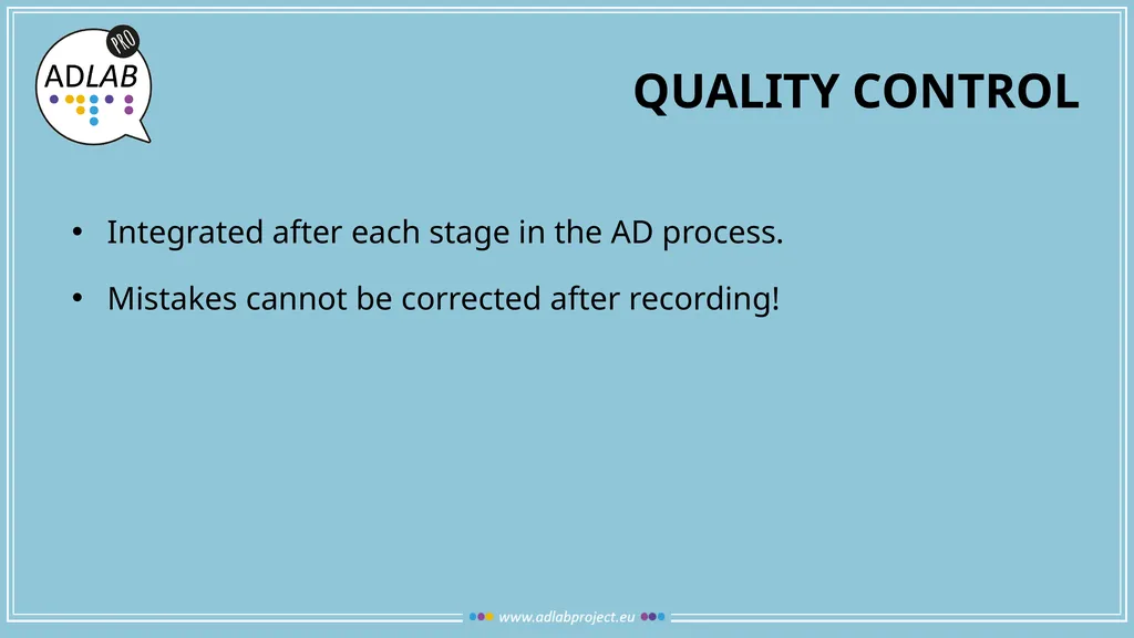 THE AUDIO DESCRIPTION PROCESS MODULE 1 UNIT 5 NINA - slide 9 of 21