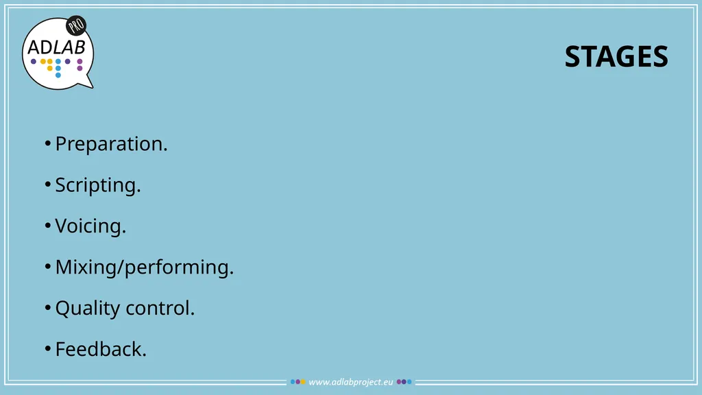 THE AUDIO DESCRIPTION PROCESS MODULE 1 UNIT 5 NINA - slide 4 of 21