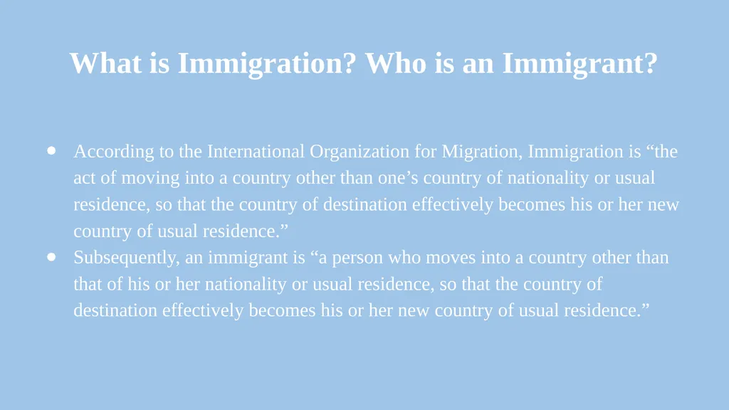 To what extent does immigration aid a nation’s - slide 2 of 19
