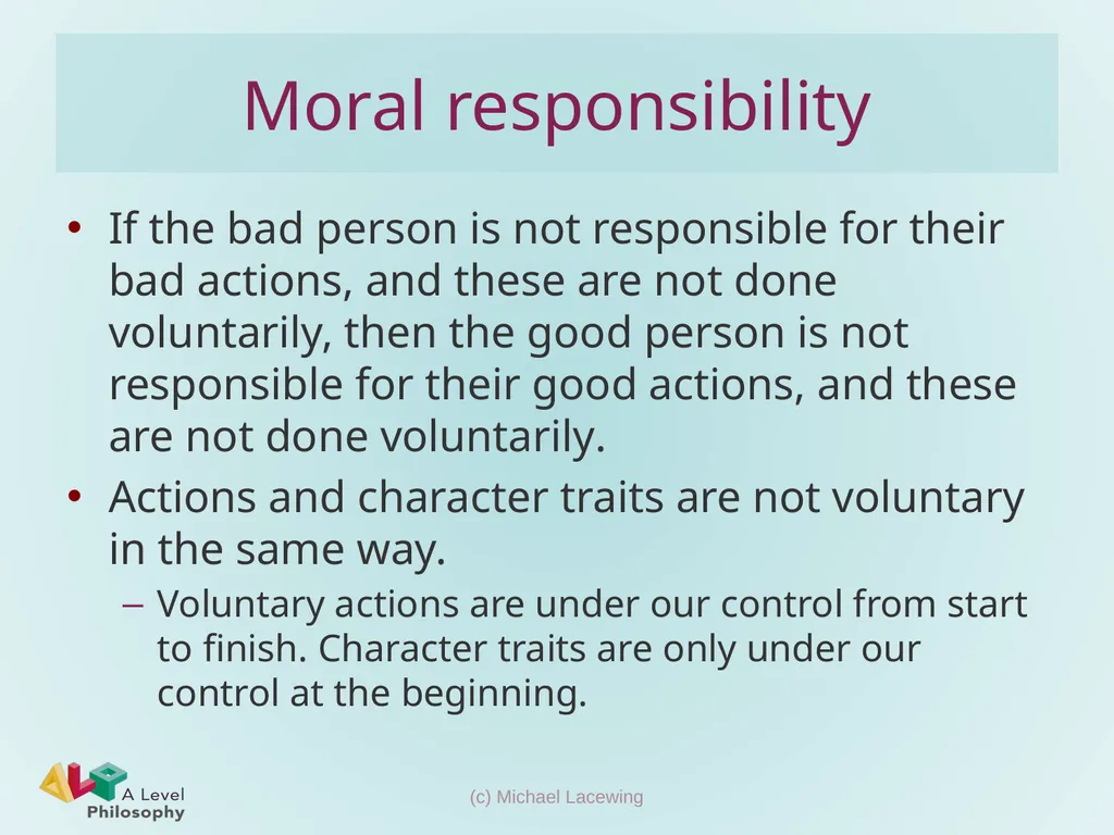 Aristotle on voluntary action, choice and moral - slide 12 of 12