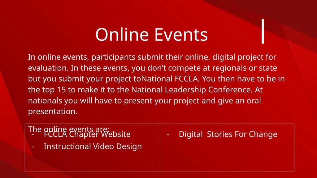 Be a STAR! Get involved in STAR Events! STAR - slide 6 of 15