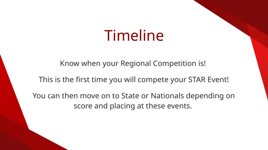 Be a STAR! Get involved in STAR Events! STAR - slide 11 of 15