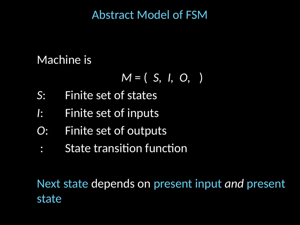 Finite State Machines Hakim Weatherspoon CS 3410 - slide 6 of 32