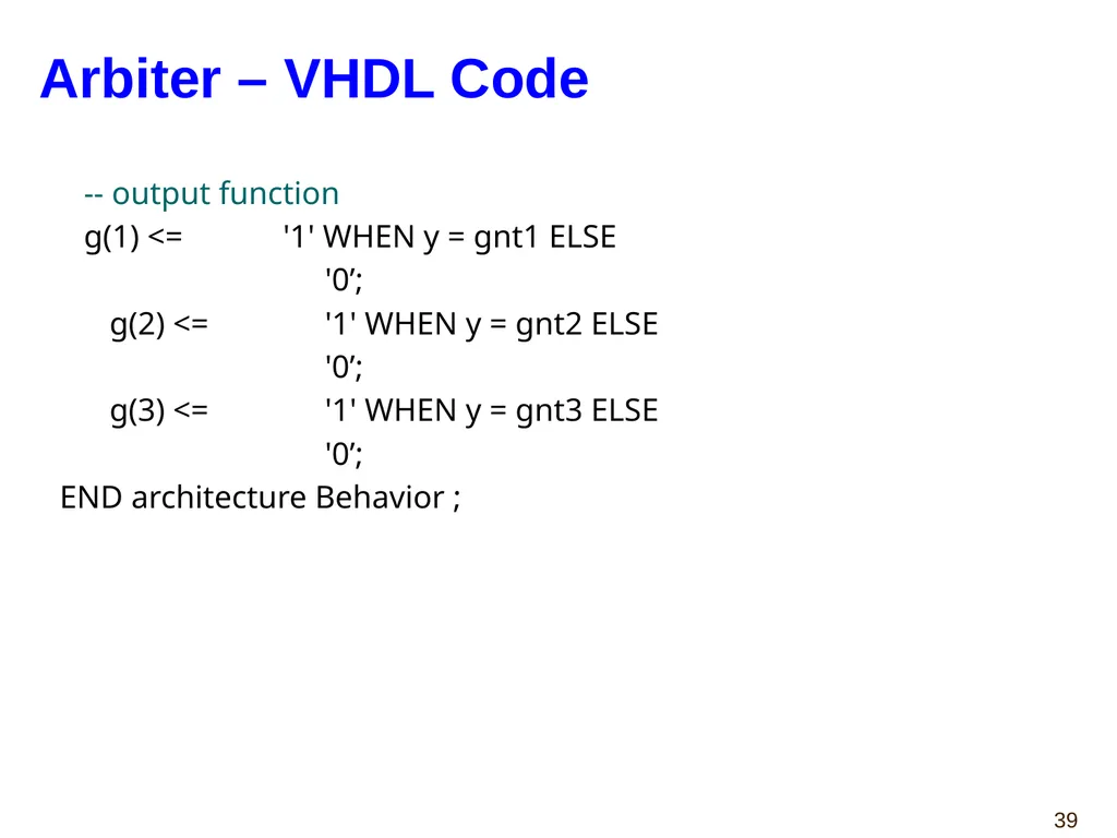 Hao Zheng Comp Sci & Eng USF CDA 4253 FPGA - slide 39 of 99