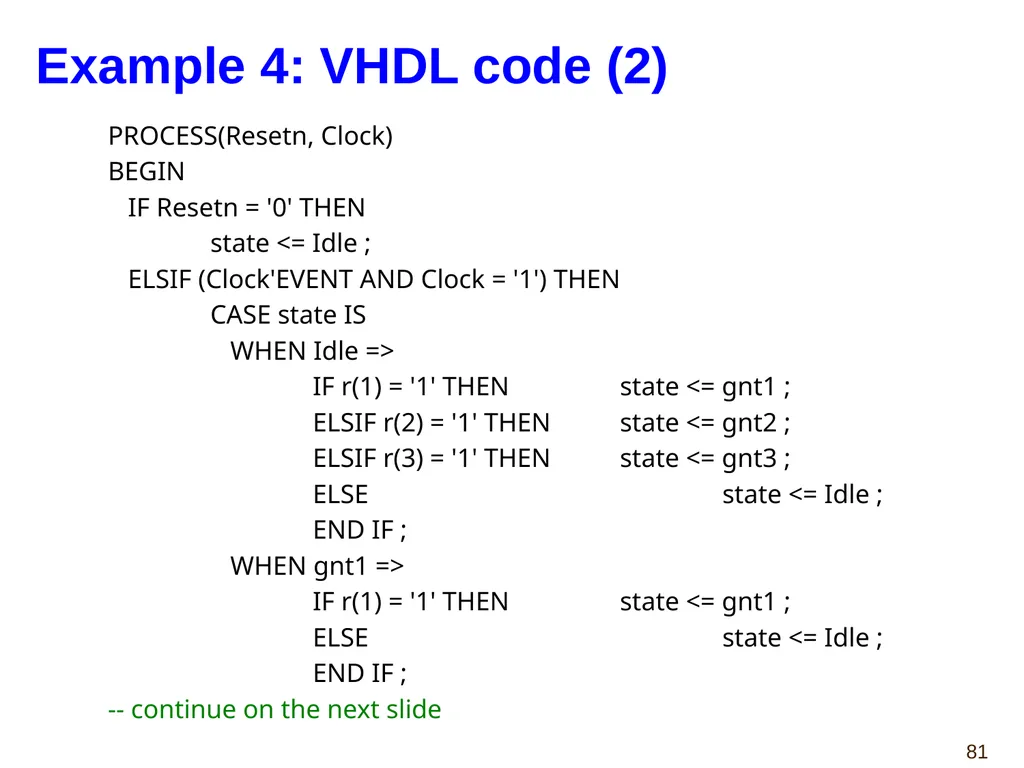 Hao Zheng Comp Sci & Eng USF CDA 4253 FPGA - slide 81 of 99