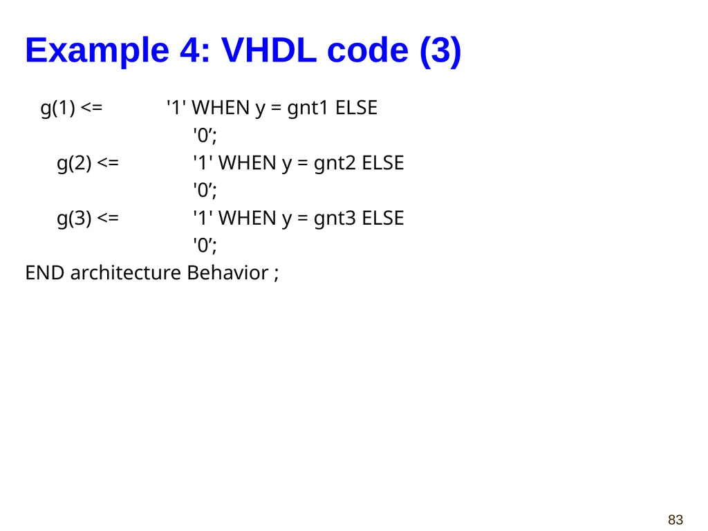 Hao Zheng Comp Sci & Eng USF CDA 4253 FPGA - slide 83 of 99