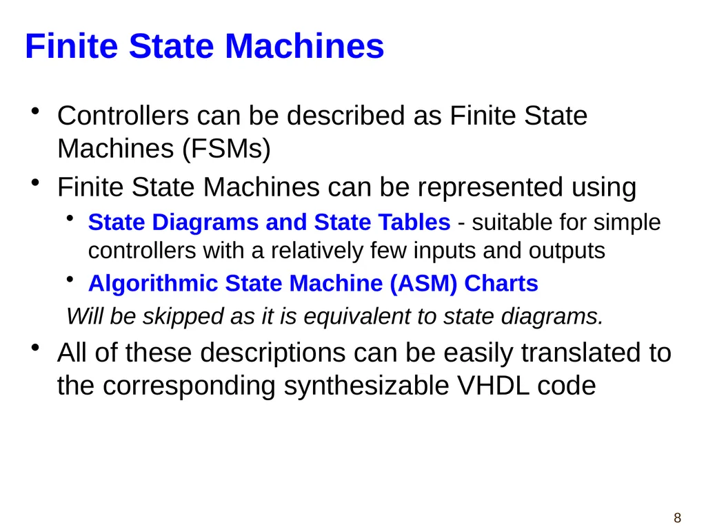 Hao Zheng Comp Sci & Eng USF CDA 4253 FPGA - slide 8 of 99