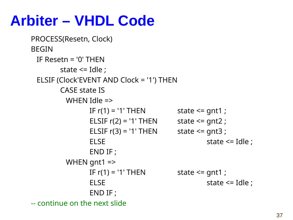 Hao Zheng Comp Sci & Eng USF CDA 4253 FPGA - slide 37 of 99