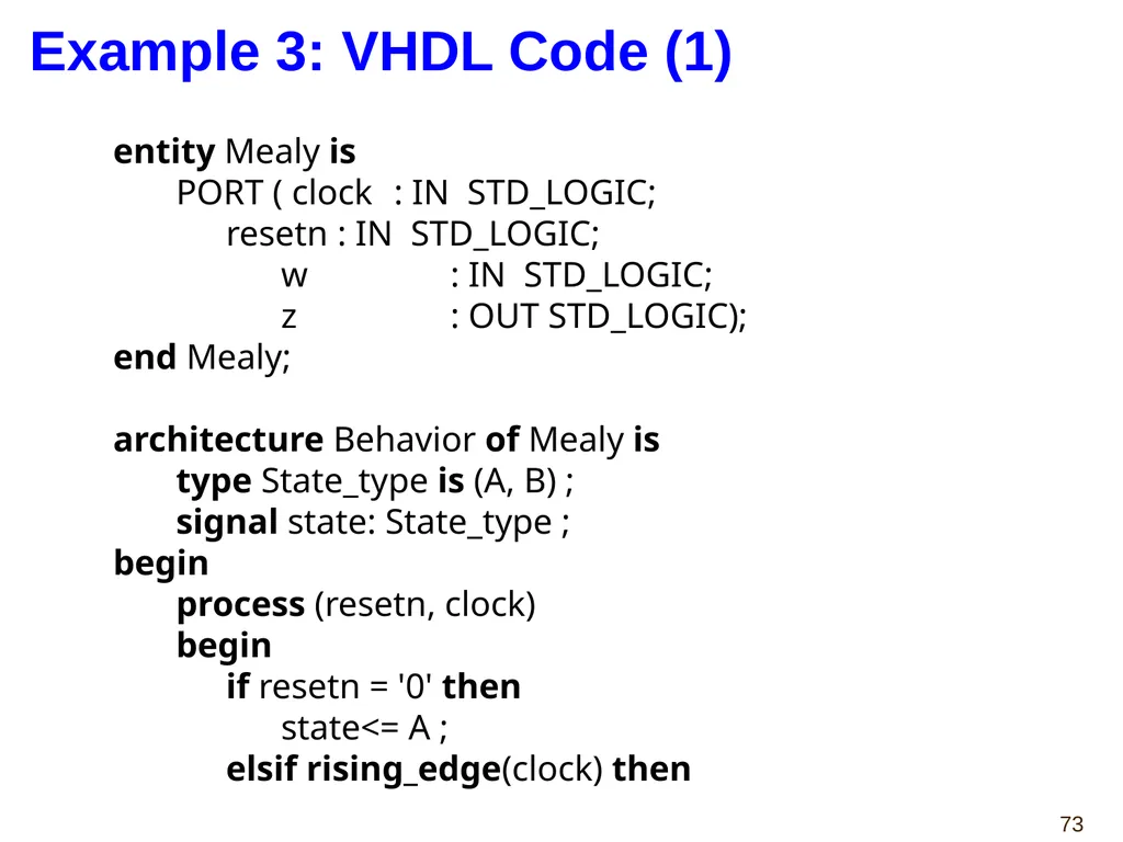 Hao Zheng Comp Sci & Eng USF CDA 4253 FPGA - slide 73 of 99