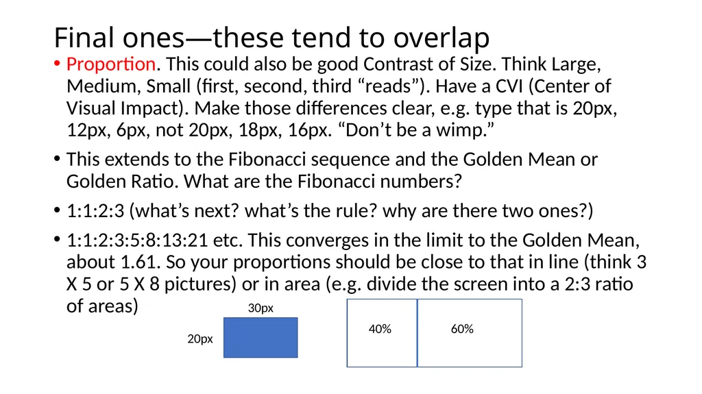 Design Principles And therefore design elements - slide 5 of 7