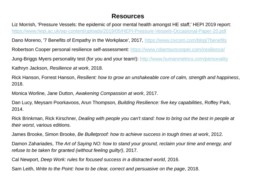 Empathic approaches to research support in - slide 12 of 12