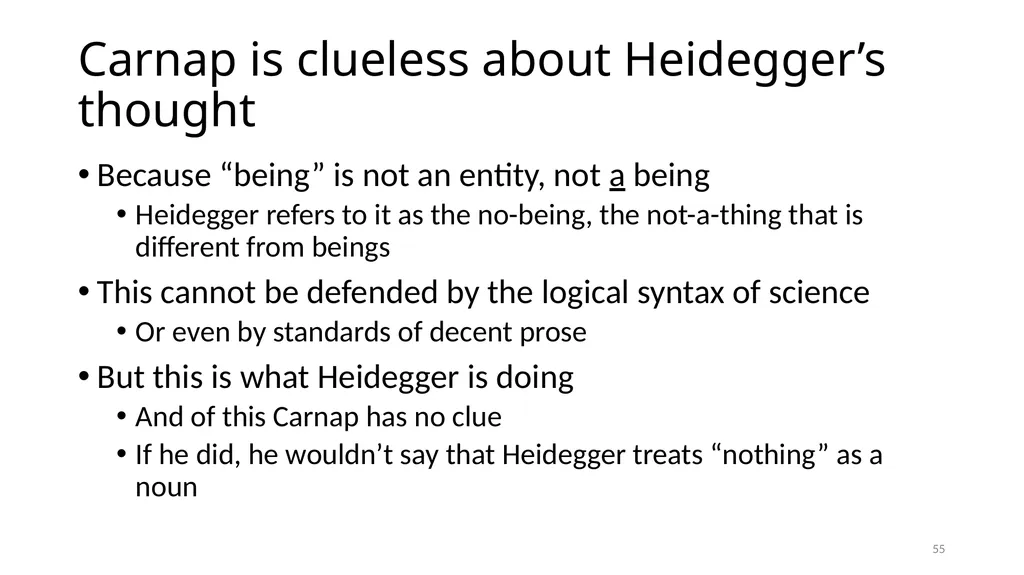 Carnap’s Contexts Nietzsche’s Lying Truth, - slide 55 of 104