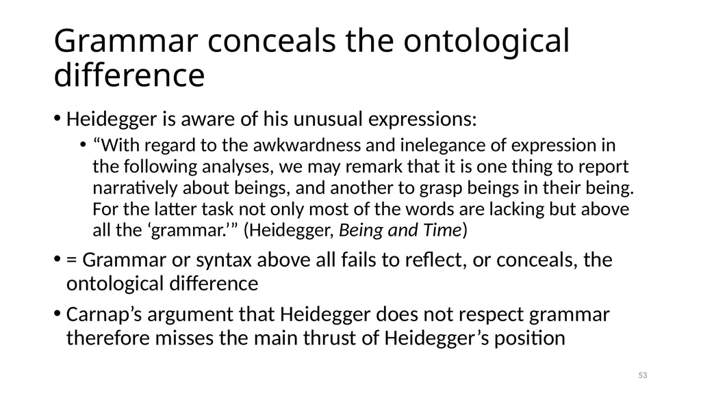 Carnap’s Contexts Nietzsche’s Lying Truth, - slide 53 of 104