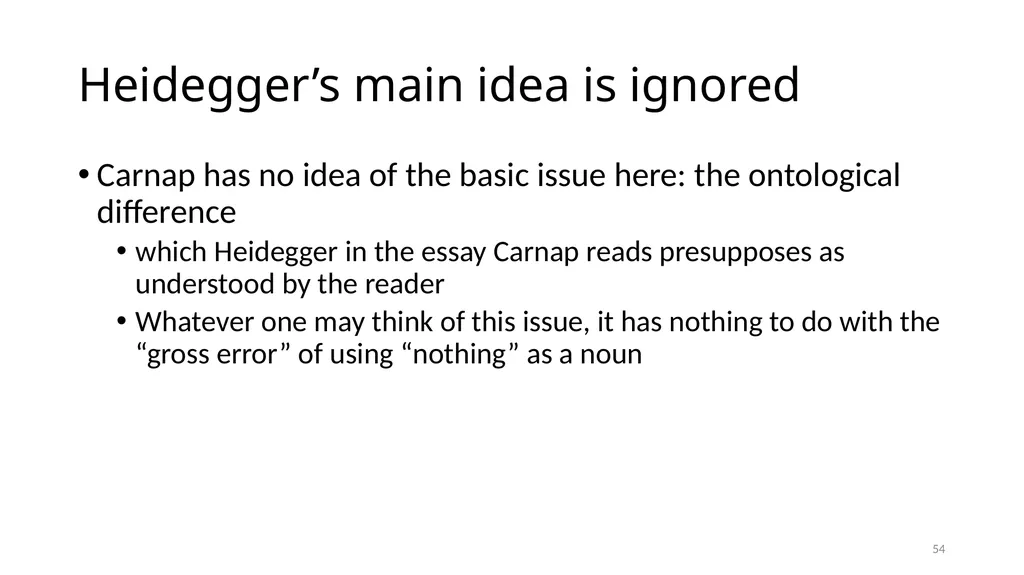 Carnap’s Contexts Nietzsche’s Lying Truth, - slide 54 of 104