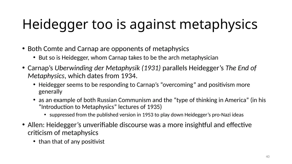 Carnap’s Contexts Nietzsche’s Lying Truth, - slide 40 of 104