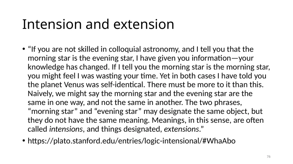 Carnap’s Contexts Nietzsche’s Lying Truth, - slide 76 of 104