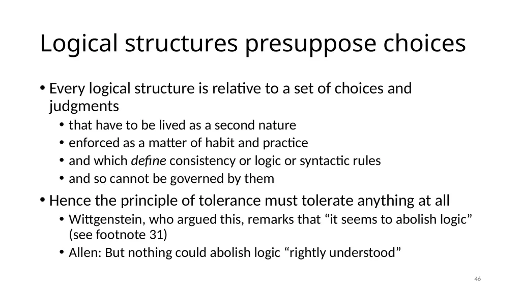 Carnap’s Contexts Nietzsche’s Lying Truth, - slide 46 of 104