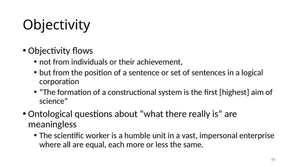 Carnap’s Contexts Nietzsche’s Lying Truth, - slide 88 of 104