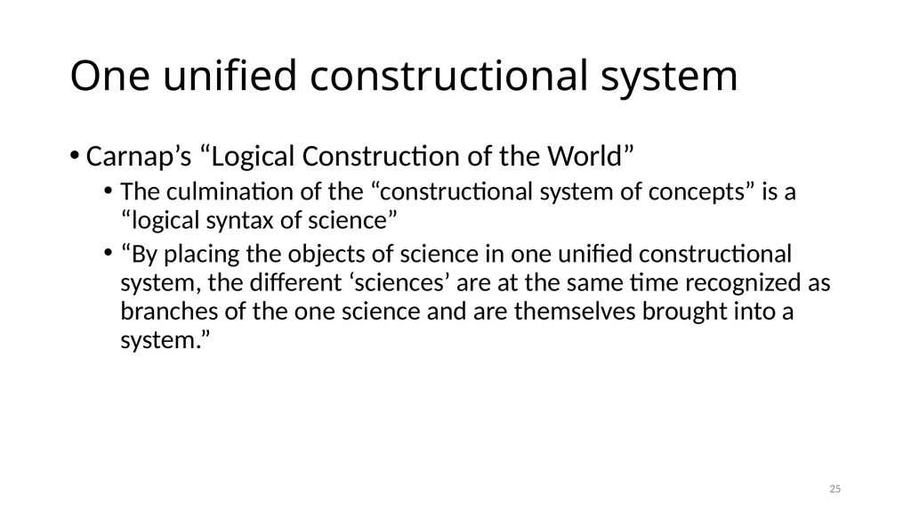 Carnap’s Contexts Nietzsche’s Lying Truth, - slide 25 of 104