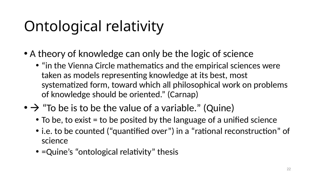 Carnap’s Contexts Nietzsche’s Lying Truth, - slide 22 of 104