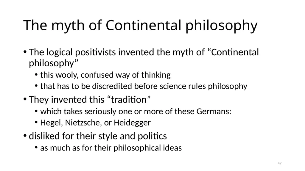 Carnap’s Contexts Nietzsche’s Lying Truth, - slide 47 of 104