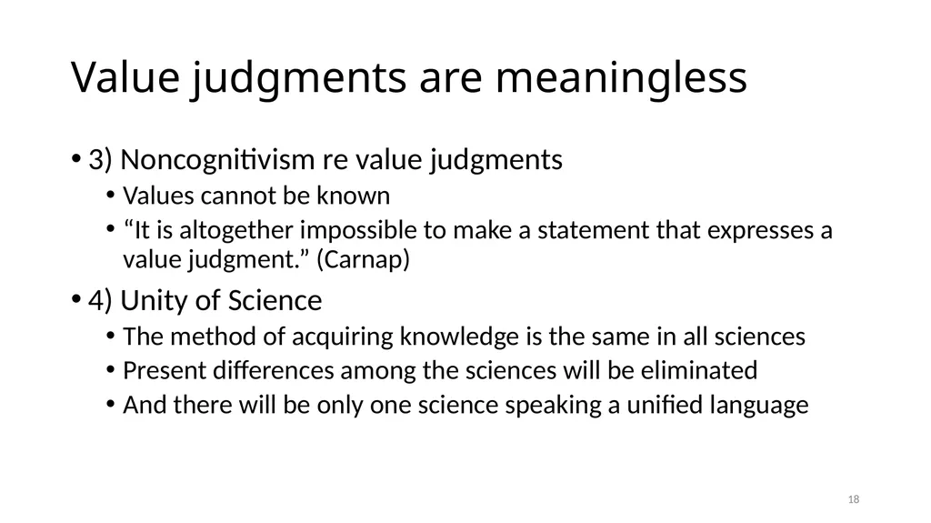 Carnap’s Contexts Nietzsche’s Lying Truth, - slide 18 of 104