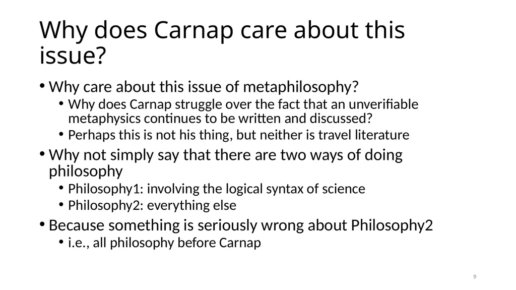 Carnap’s Contexts Nietzsche’s Lying Truth, - slide 9 of 104