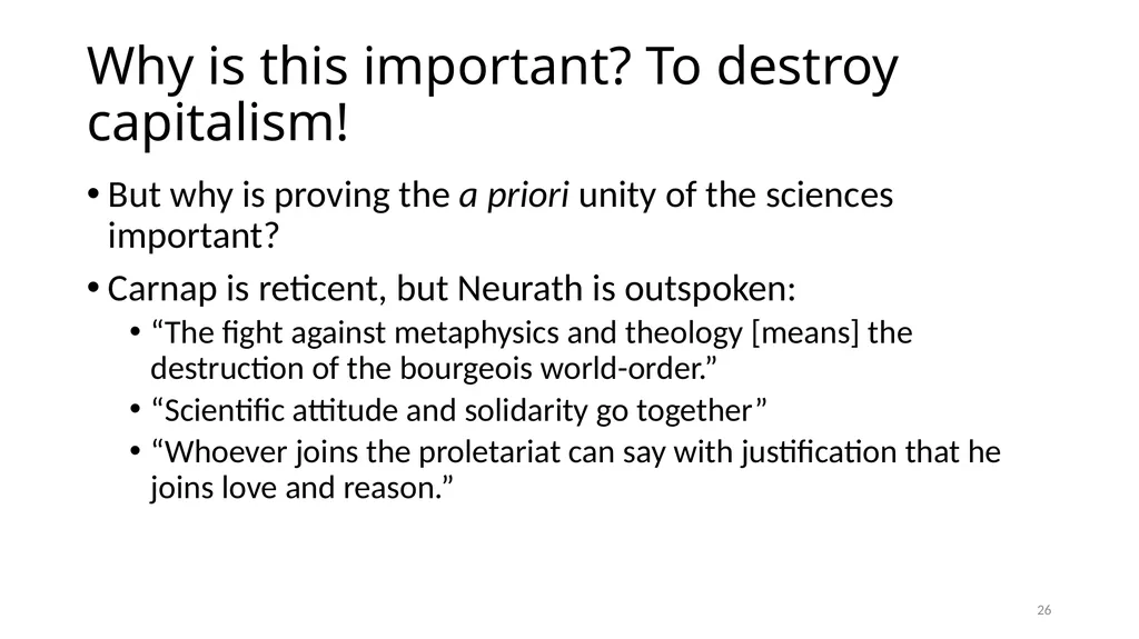 Carnap’s Contexts Nietzsche’s Lying Truth, - slide 26 of 104