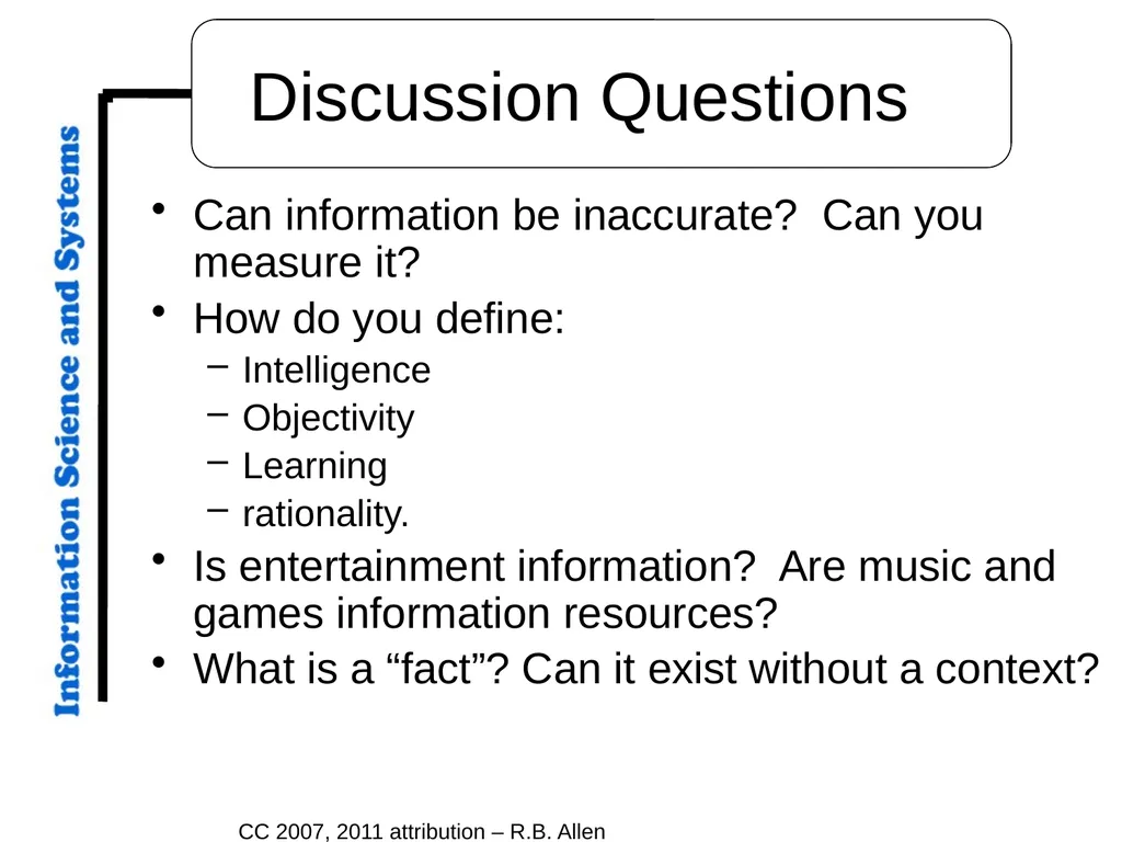 CC 2007, 2011 attribution – R.B. Allen Overture - slide 20 of 20