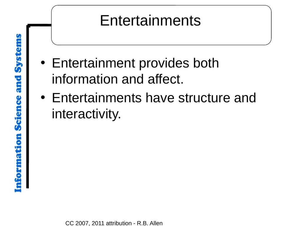 CC 2007, 2011 attribution – R.B. Allen Overture - slide 19 of 20