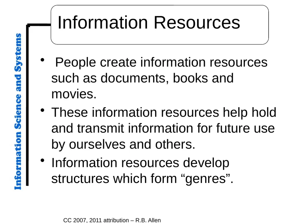 CC 2007, 2011 attribution – R.B. Allen Overture - slide 11 of 20