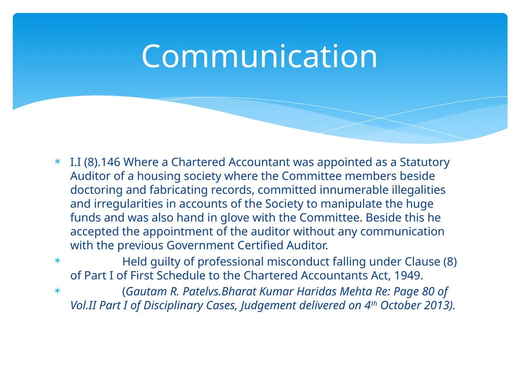 Disciplinary Case Studies Second Schedule (Others - slide 20 of 23