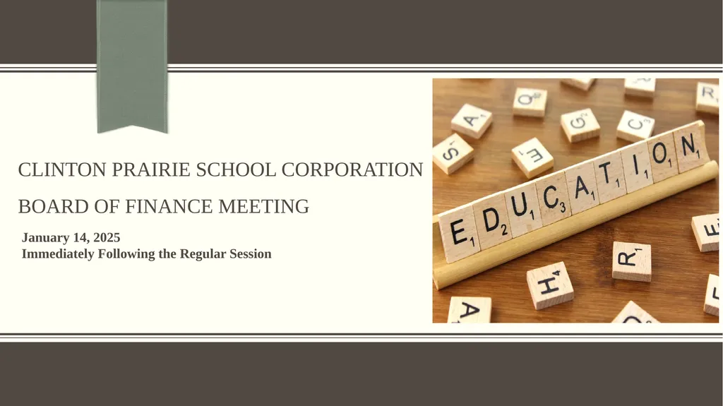 Clinton prairie School corporation Board of