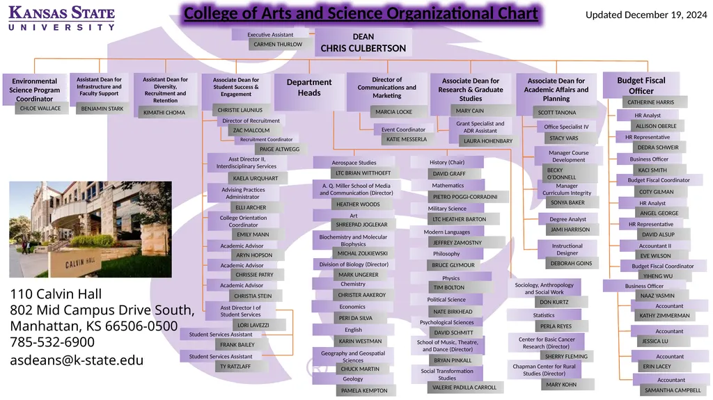Assistant Dean for Infrastructure and Faculty - slide 1 of 2