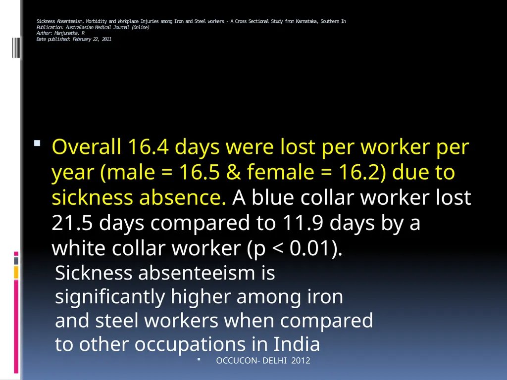 AN EXPERIENCE IN OPERATIONALISING AN INTEGRATED - slide 27 of 55