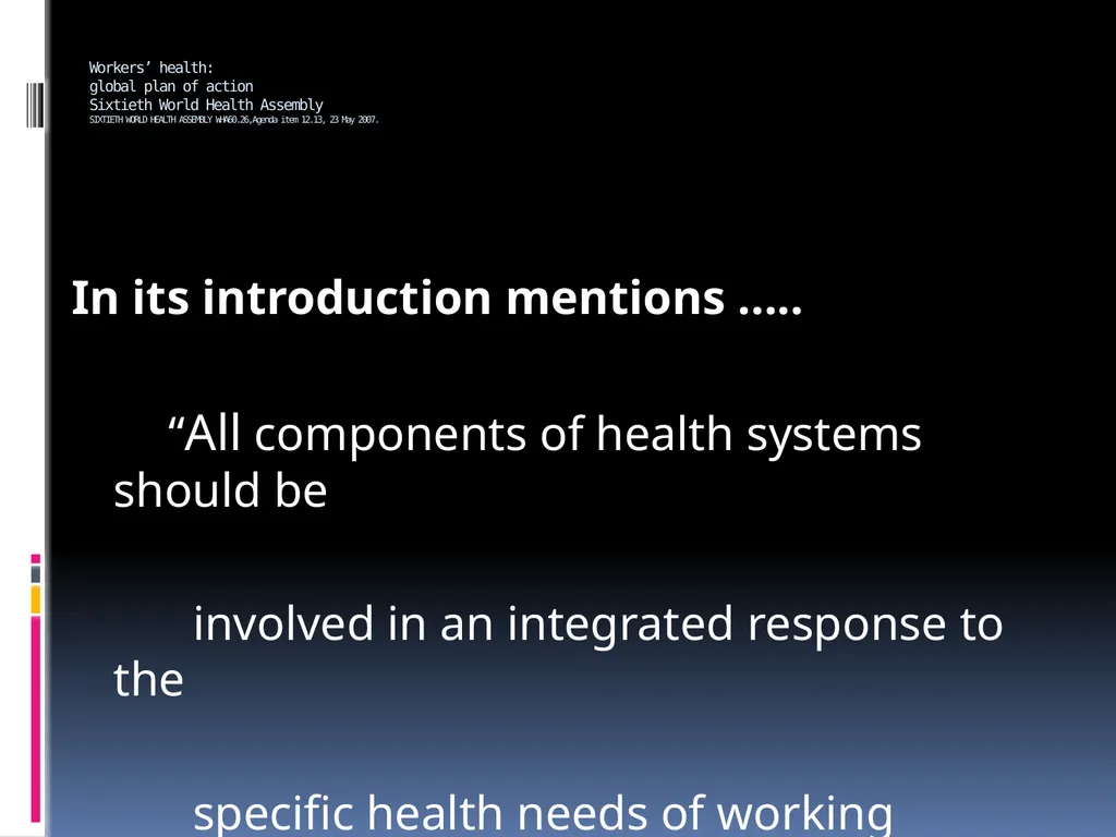 AN EXPERIENCE IN OPERATIONALISING AN INTEGRATED - slide 2 of 55
