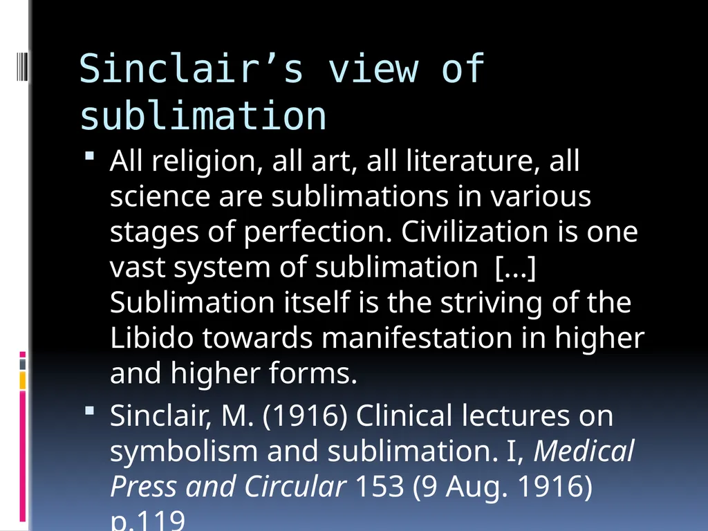 LIT 3101 Make It New May Sinclair (2) Overview May - slide 10 of 14