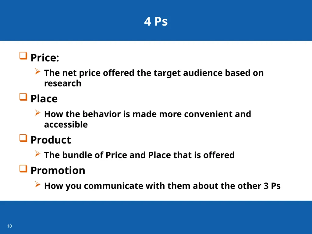 Connecting for Social Good Using Social Marketing - slide 10 of 14