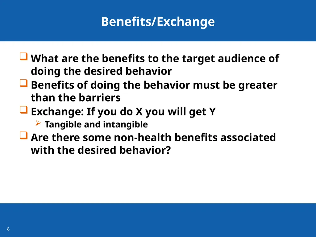 Connecting for Social Good Using Social Marketing - slide 8 of 14