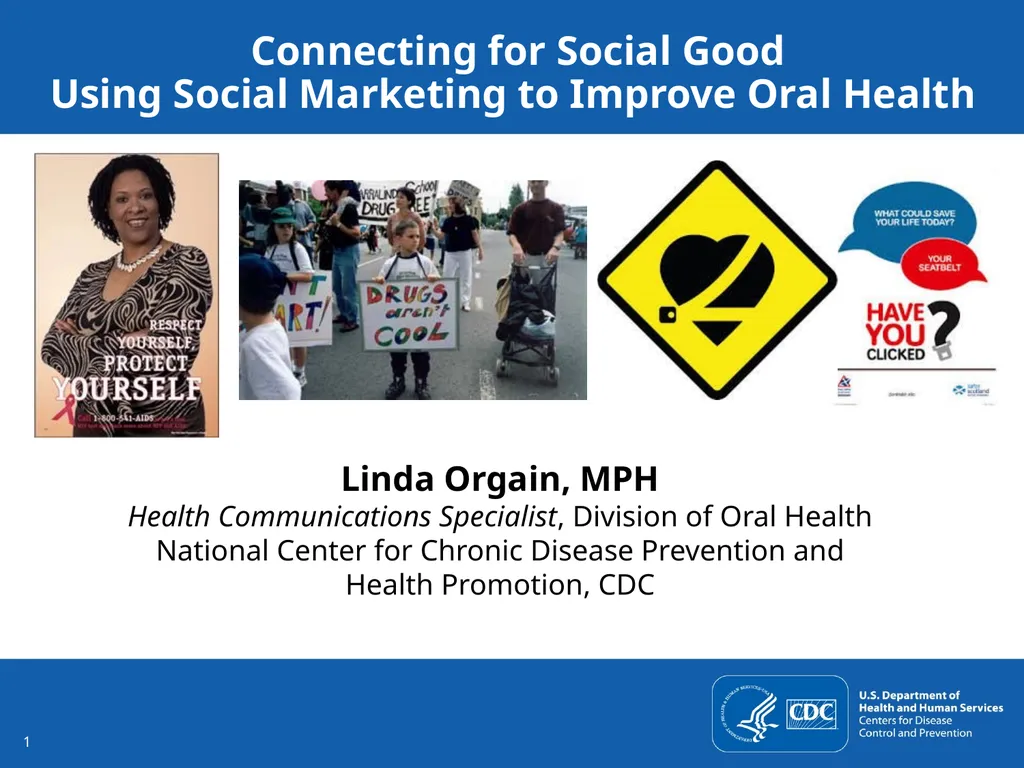 Connecting for Social Good Using Social Marketing - slide 1 of 14