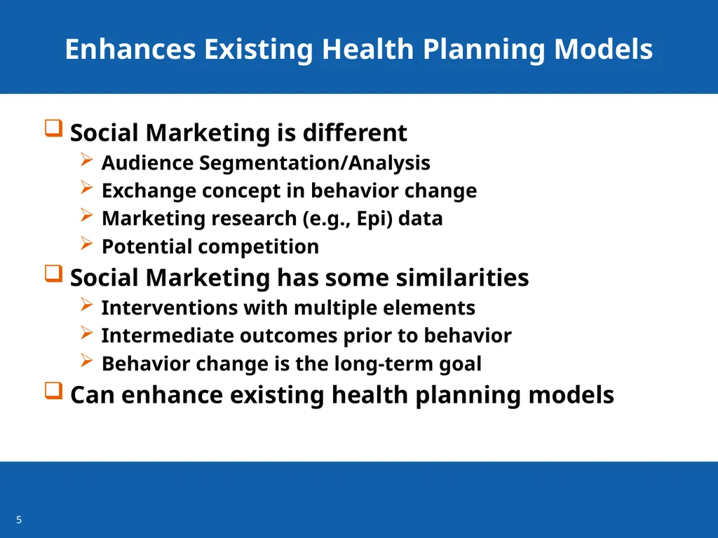 Connecting for Social Good Using Social Marketing - slide 5 of 14