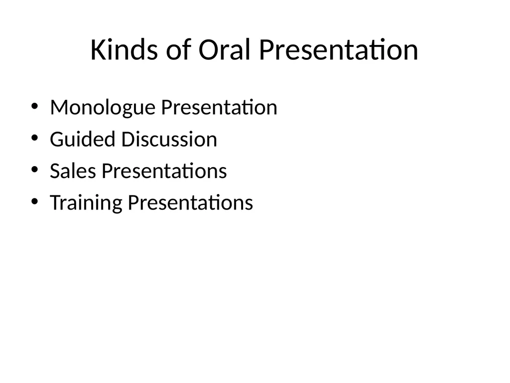 ORAL PRESENTATION Oral Presentation Definition- - slide 5 of 28