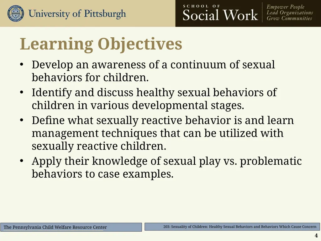 203: Sexuality of Children: Healthy Sexual - slide 4 of 35