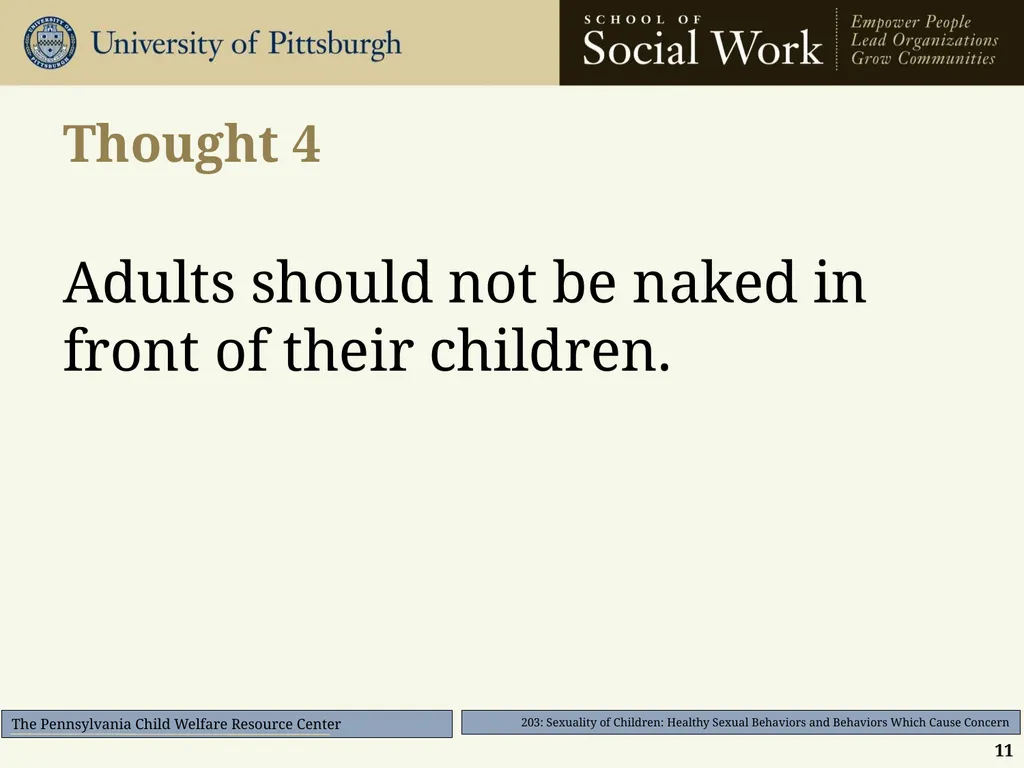 203: Sexuality of Children: Healthy Sexual - slide 11 of 35