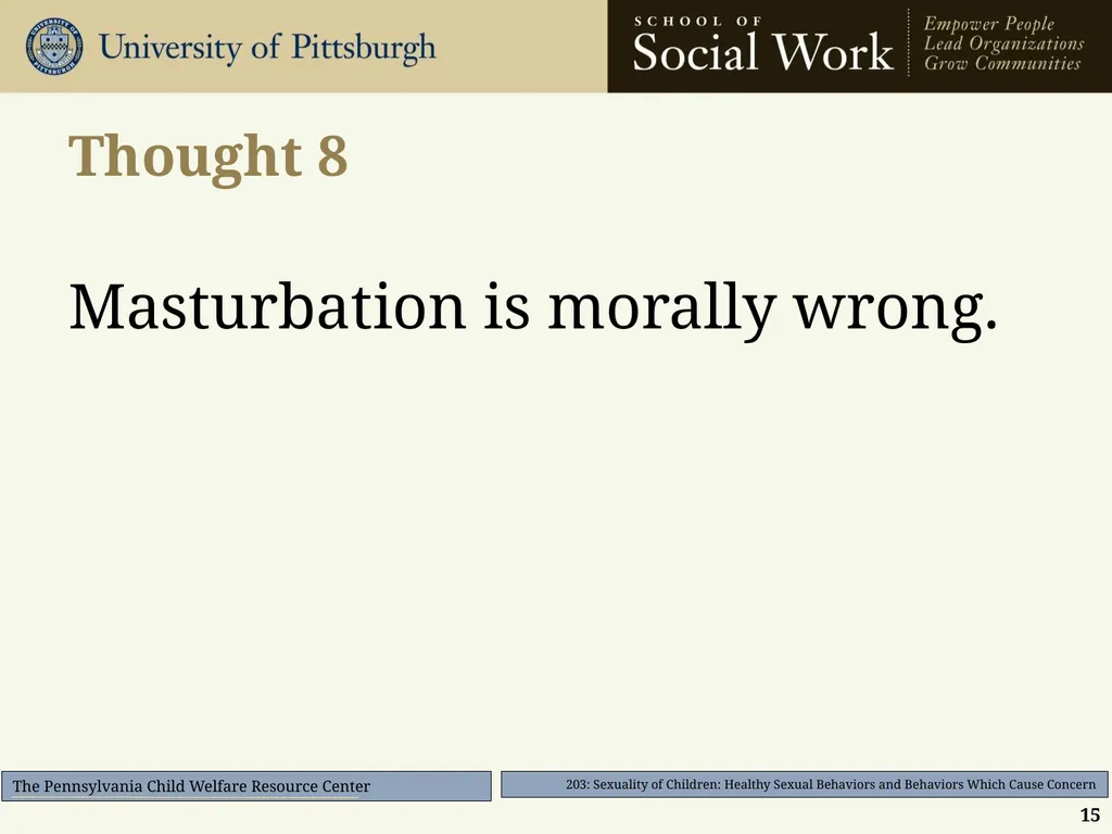 203: Sexuality of Children: Healthy Sexual - slide 15 of 35